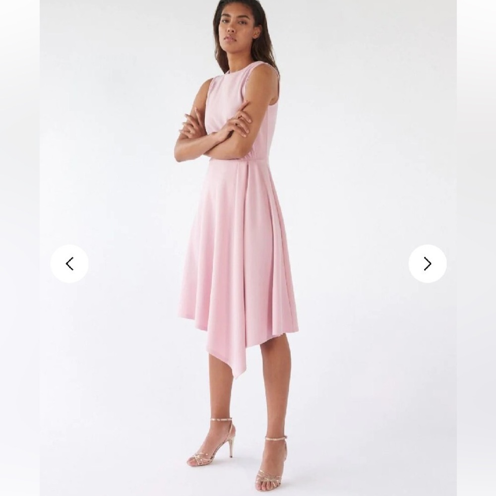 MOHITO Powder Pink Asymmetrical Cocktail Dress Sz S